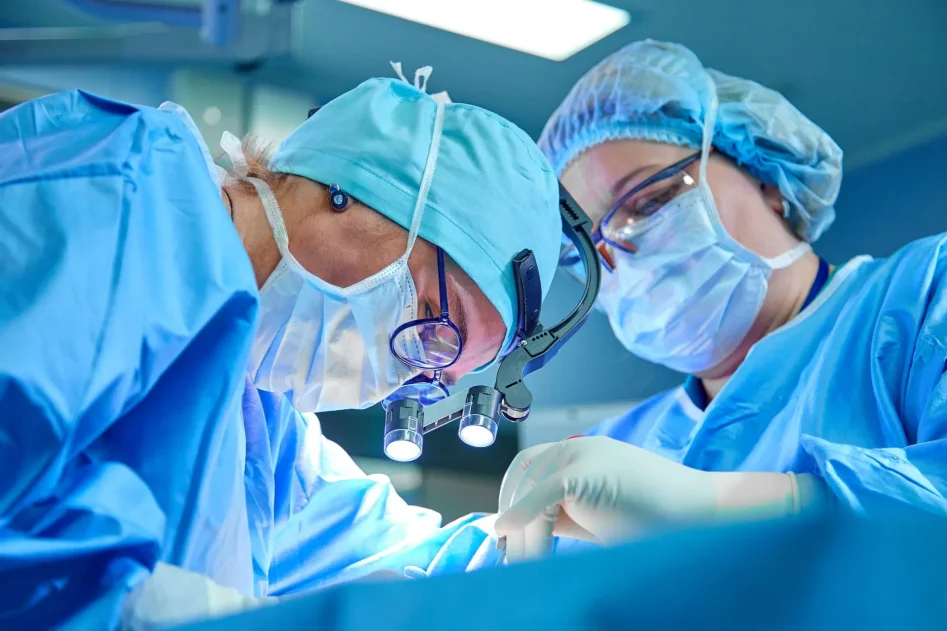 Surgeon operating