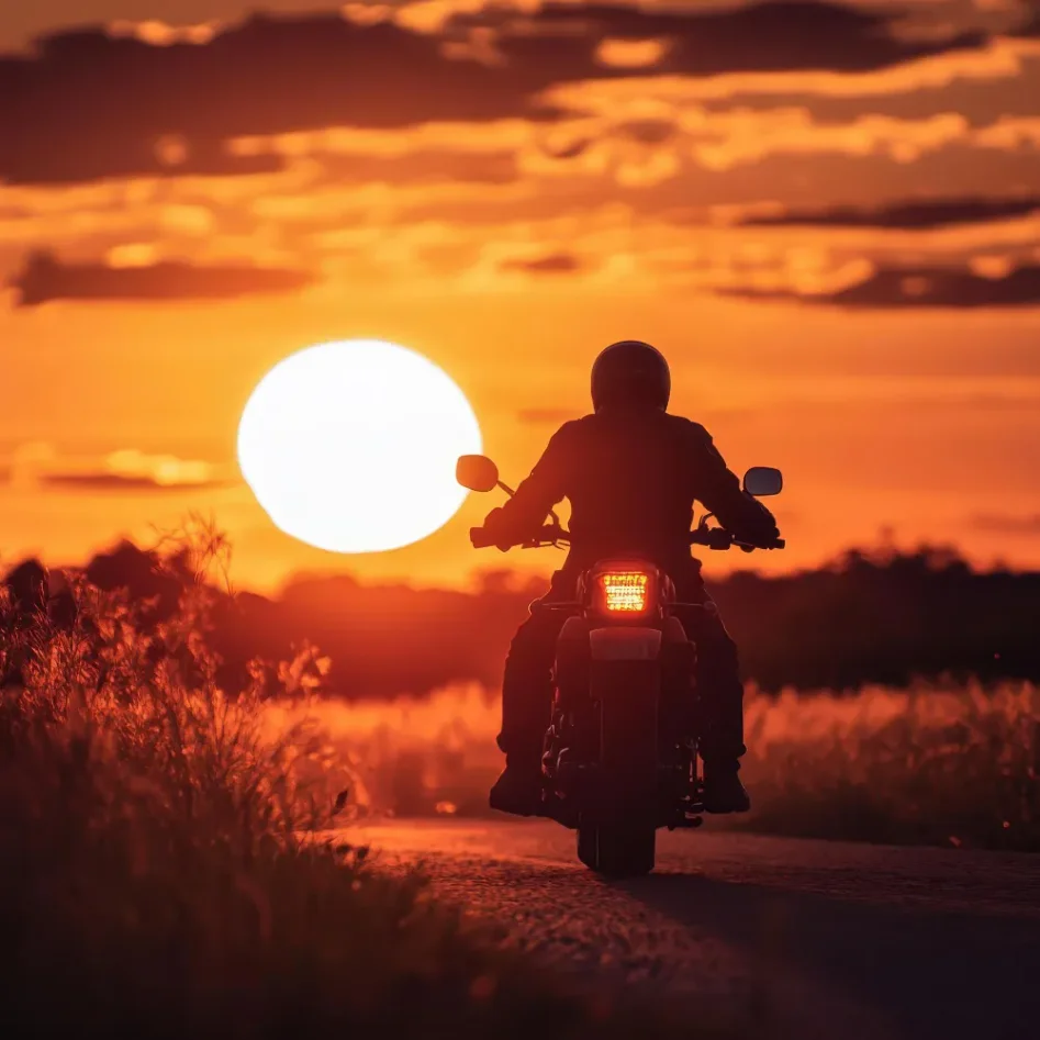 Motorsykkel til salgs om sommeren med høy etterspørsel
